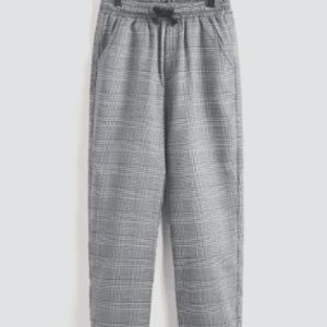 Plaid checkered trouser with bow, as pockets